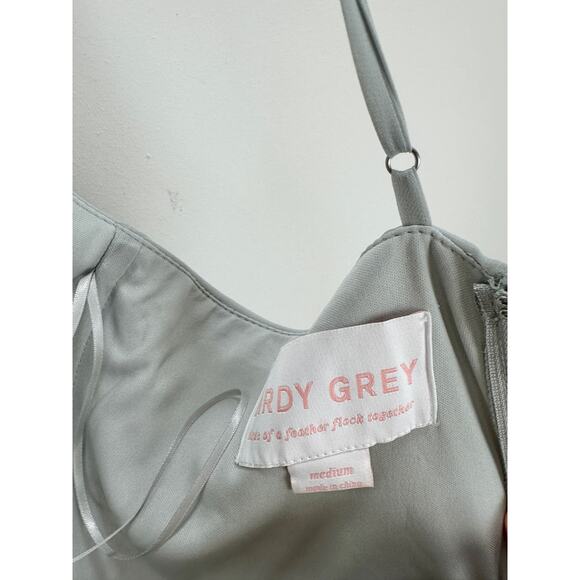 Birdy Grey Jules Dress Dove Gray Chiffon Maxi Formal Bridesmaid Medium NWT - Picture 12 of 16